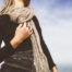 cashemere silk brushed gauze scarf